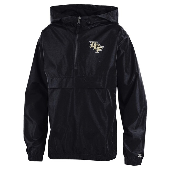 Champion Other - UCF Knights Champion Adults Black Windbreaker Hooded Jacket NBL Sports - Large